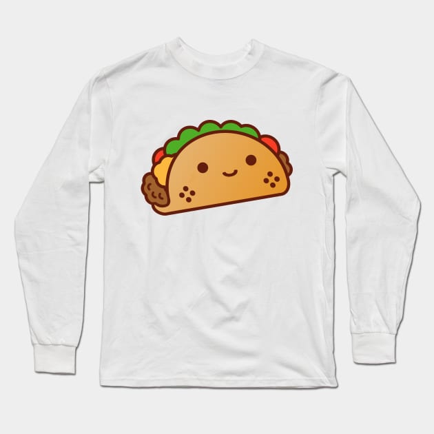 Cute Kawaii Taco Long Sleeve T-Shirt by Daytone